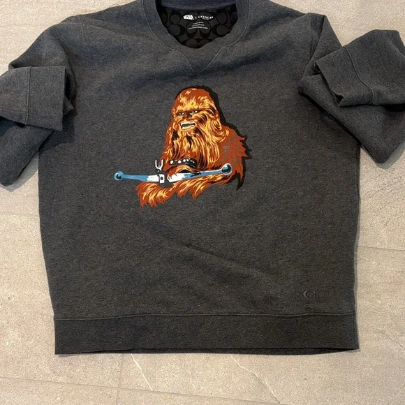 Coach Chewbacca Gray Graphic Sweater - Picture 3 of 8